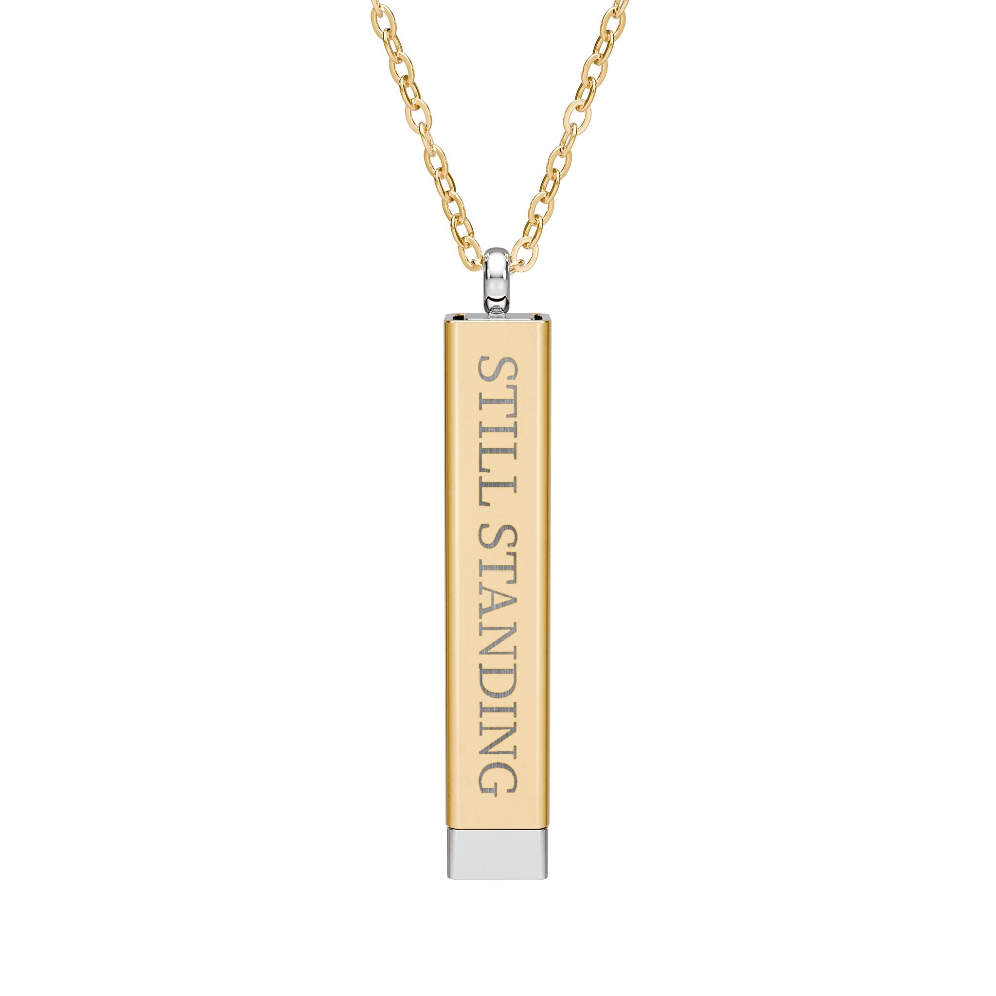 * Still Standing —B2B  Hidden Message Bar Necklace