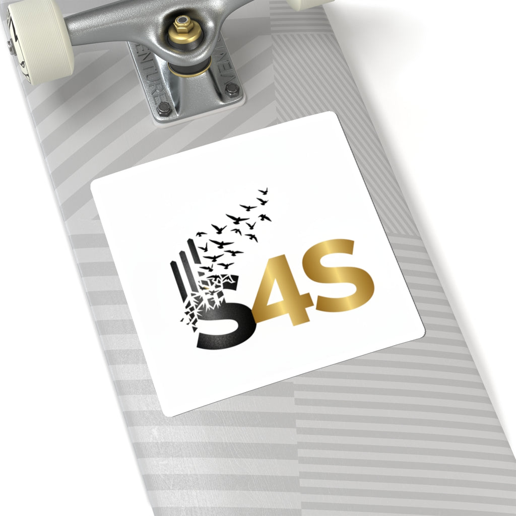 * Strength Was Here — Gold & Black Logo Sticker