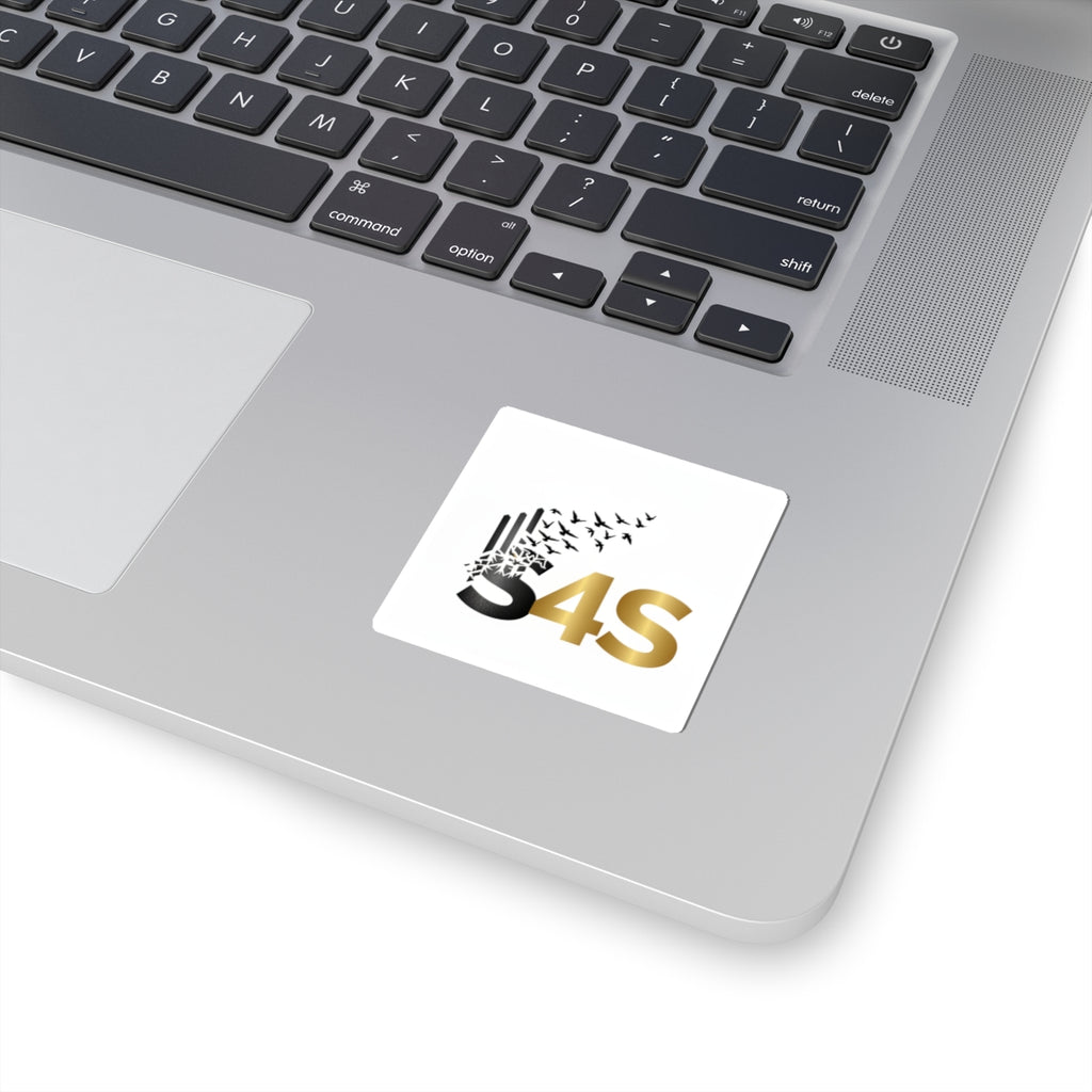 * Strength Was Here — Gold & Black Logo Sticker