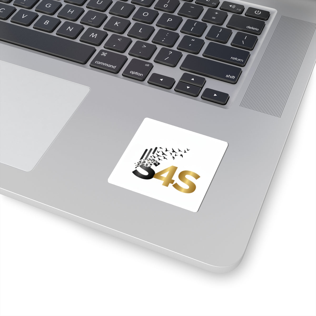 * Strength Was Here — Gold & Black Logo Sticker