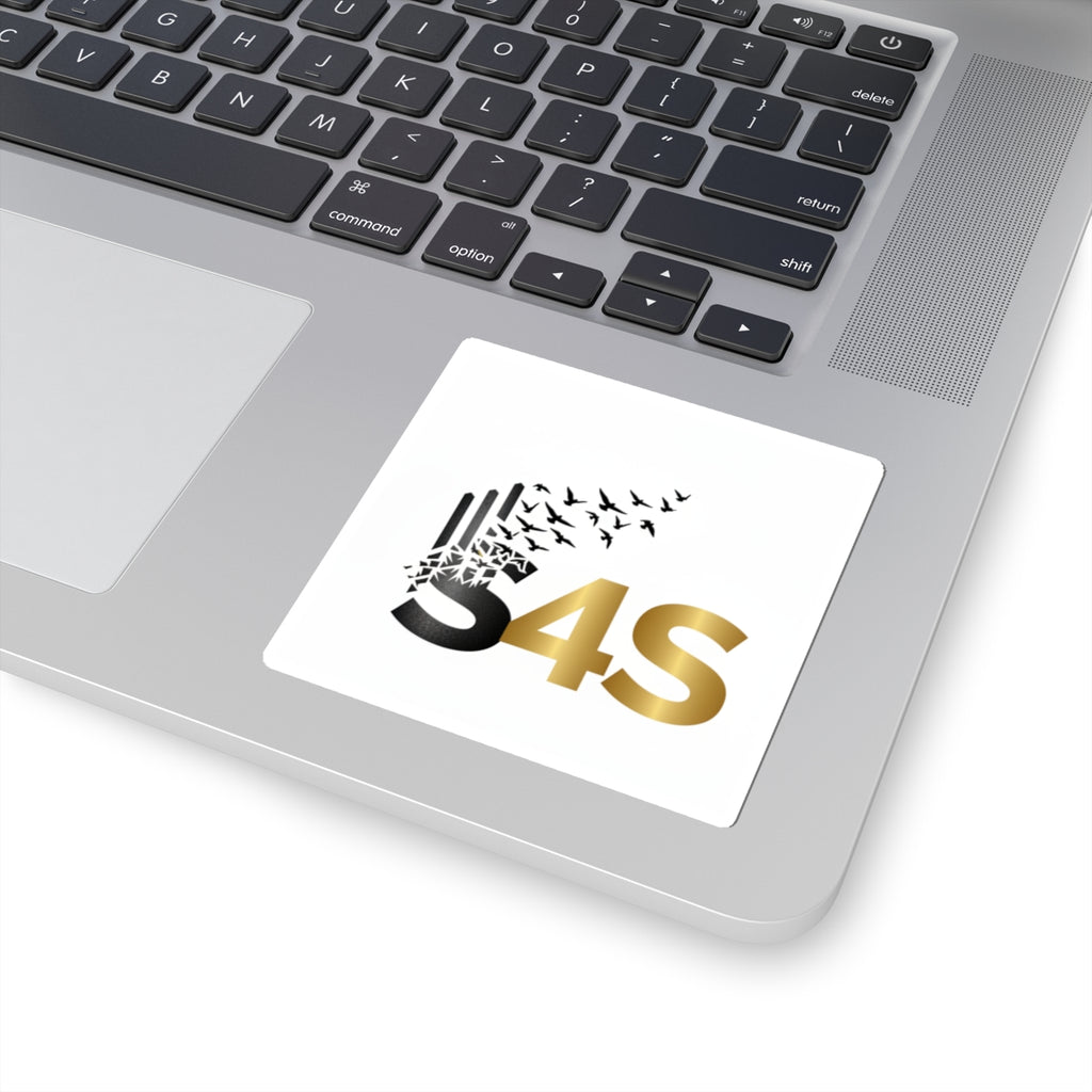 * Strength Was Here — Gold & Black Logo Sticker