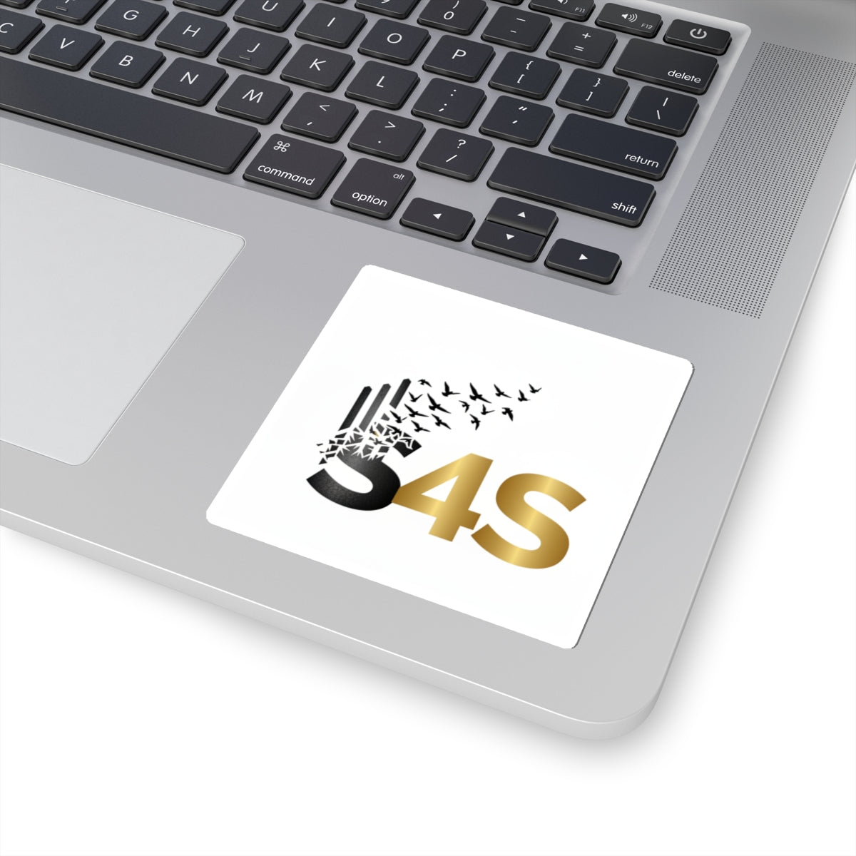* Strength Was Here — Gold & Black Logo Sticker