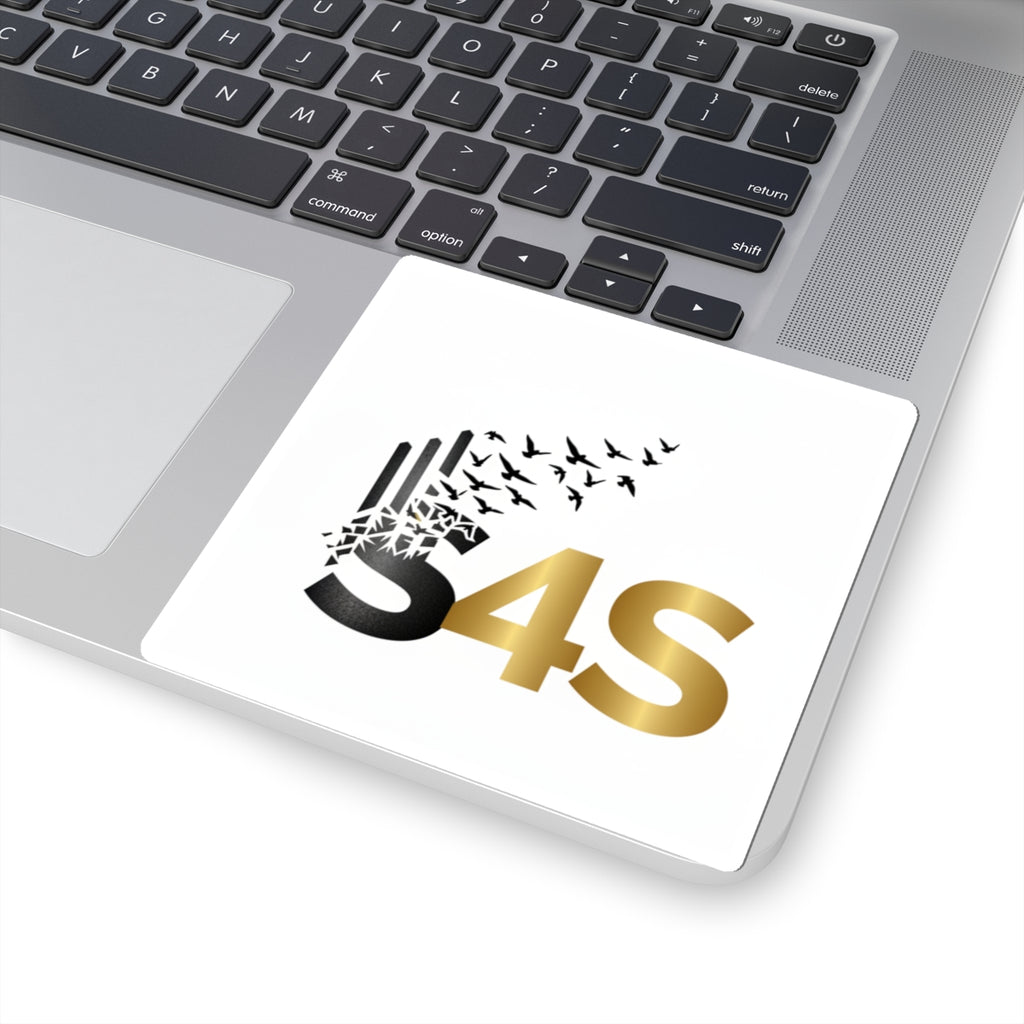 * Strength Was Here — Gold & Black Logo Sticker