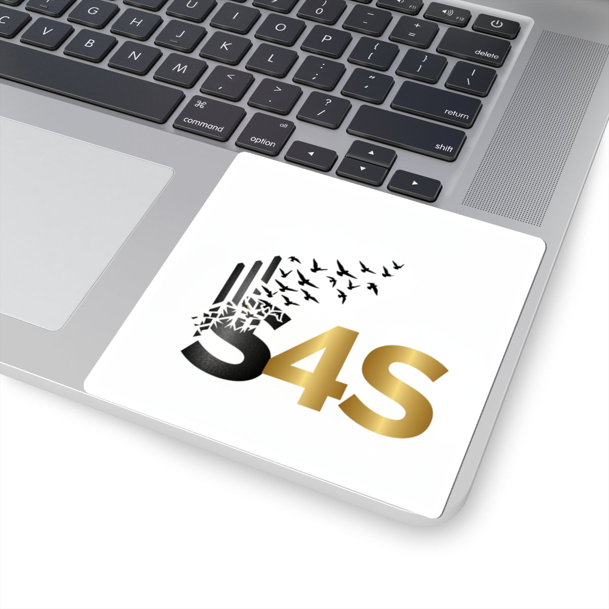 * Strength Was Here — Gold & Black Logo Sticker