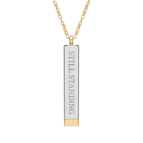 * Still Standing —B2B  Hidden Message Bar Necklace