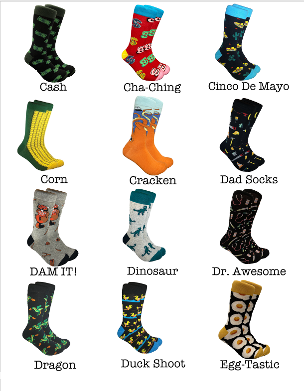 No Days Off — B2B Bold Stripe Crew Socks