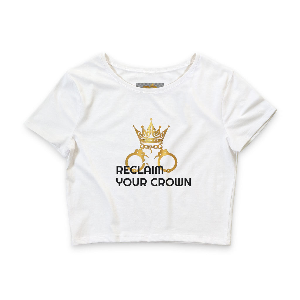 * Crowned & Confident — Women's Statement Crop Tee