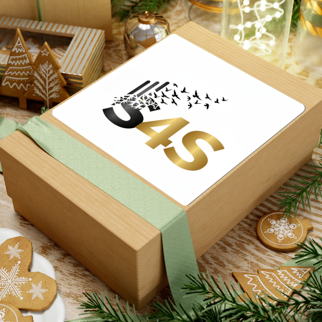 * Strength Was Here — Gold & Black Logo Sticker