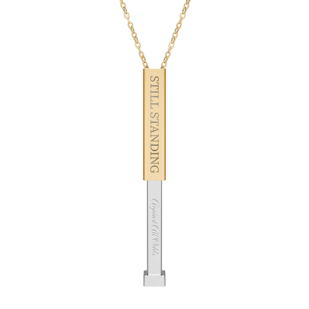 * Still Standing —B2B  Hidden Message Bar Necklace