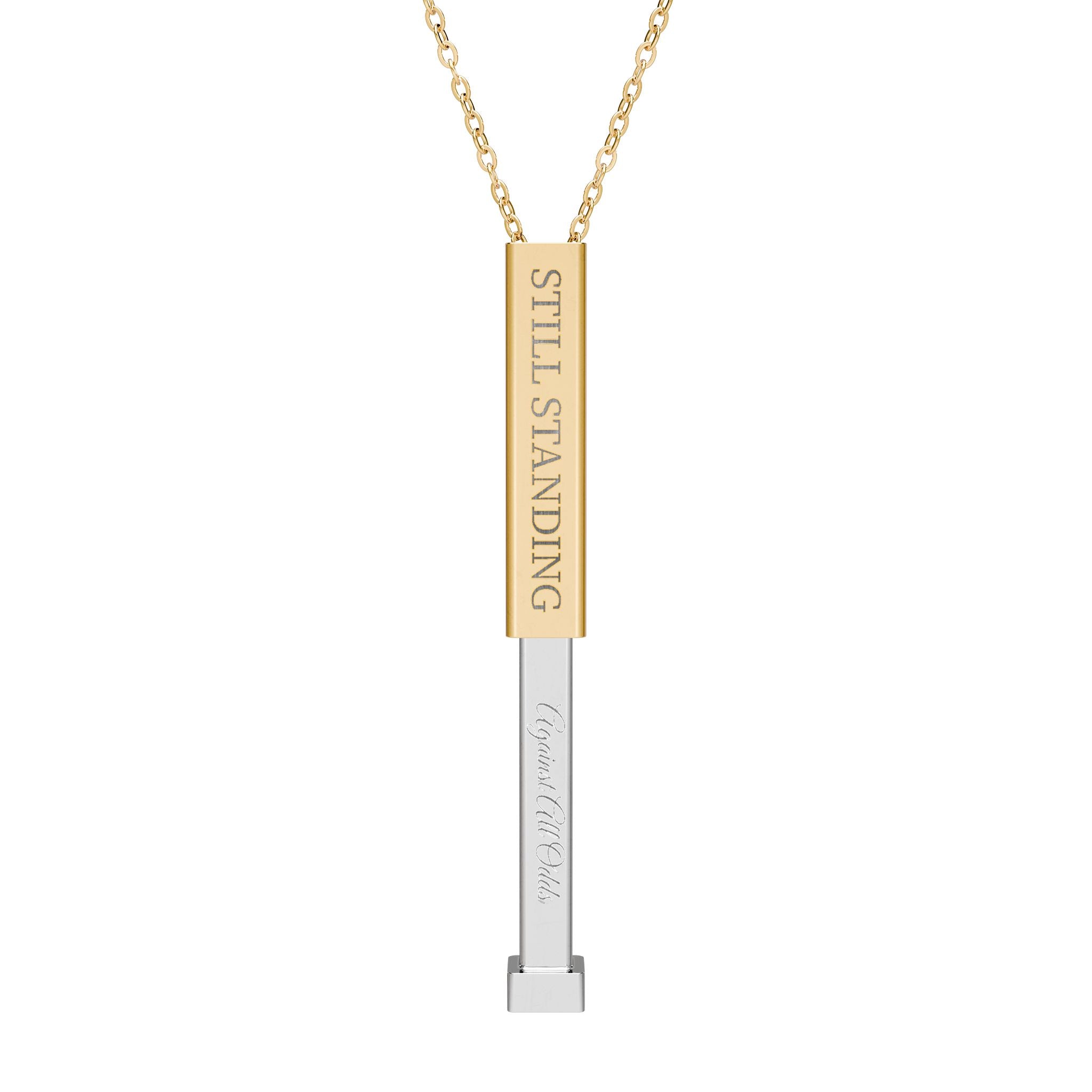 * Still Standing —B2B  Hidden Message Bar Necklace