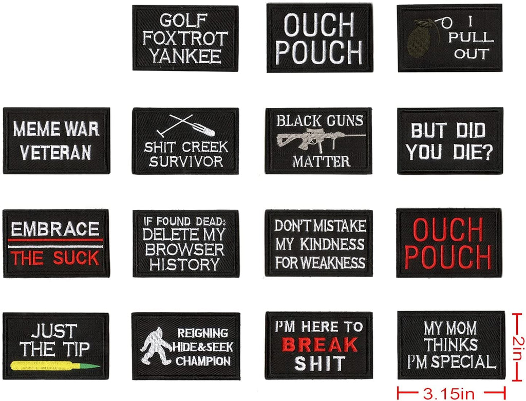 * Say It Without Speaking — Tactical Morale Patch Set (20-Piece)