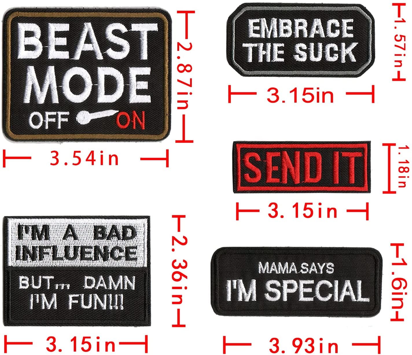 * Say It Without Speaking — Tactical Morale Patch Set (20-Piece)