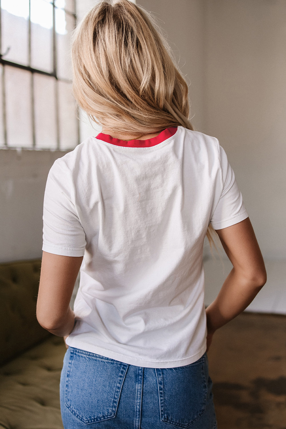 Rise in Color — C2C Rainbow Stripe Crewneck Top