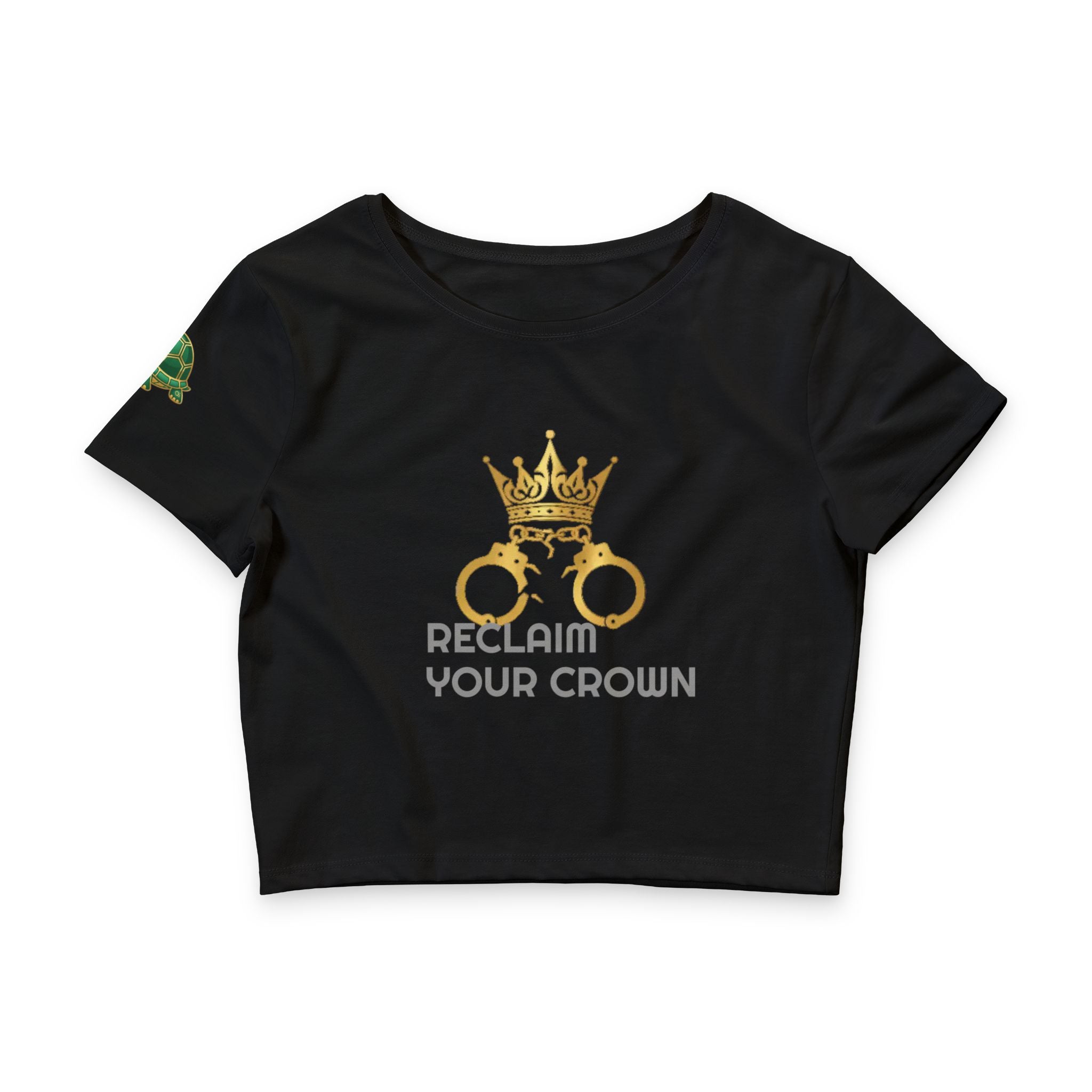 * Crowned & Confident — Women's Statement Crop Tee