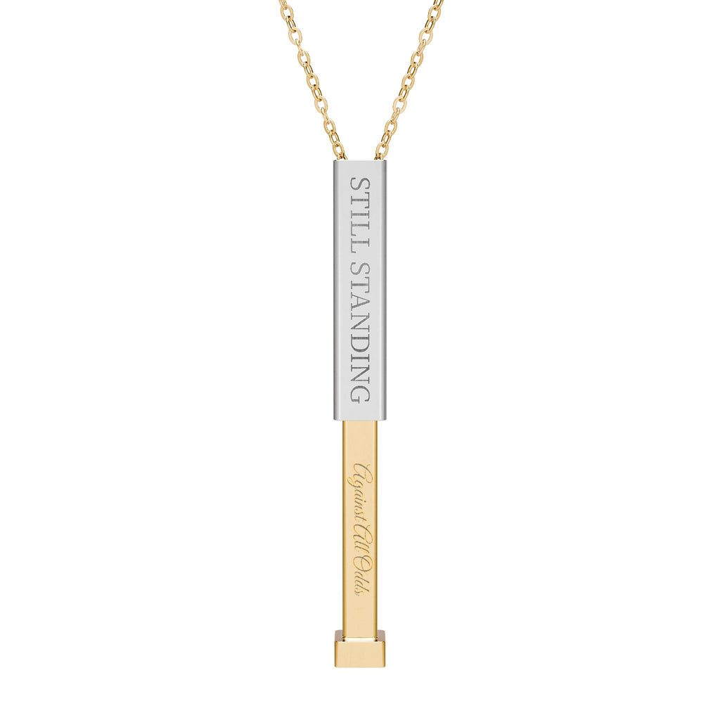* Still Standing —B2B  Hidden Message Bar Necklace
