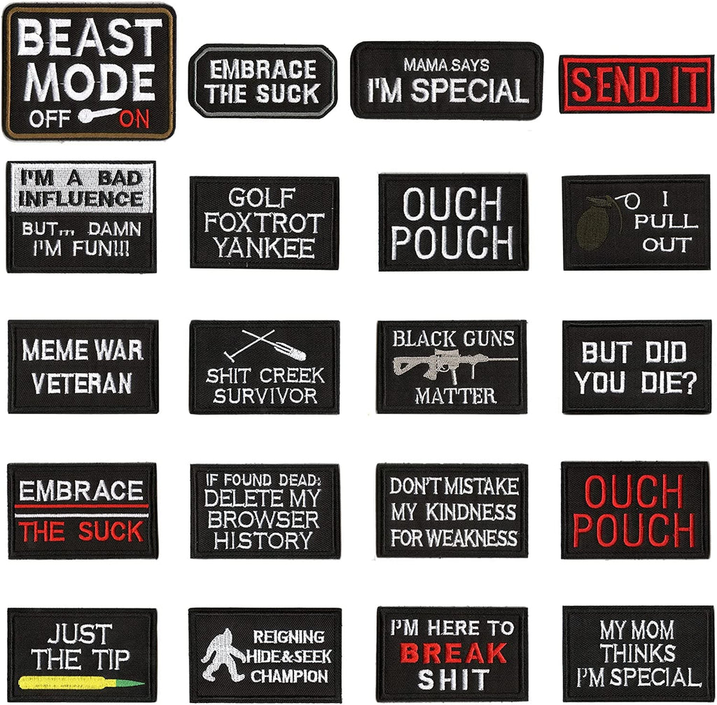* Say It Without Speaking — Tactical Morale Patch Set (20-Piece)