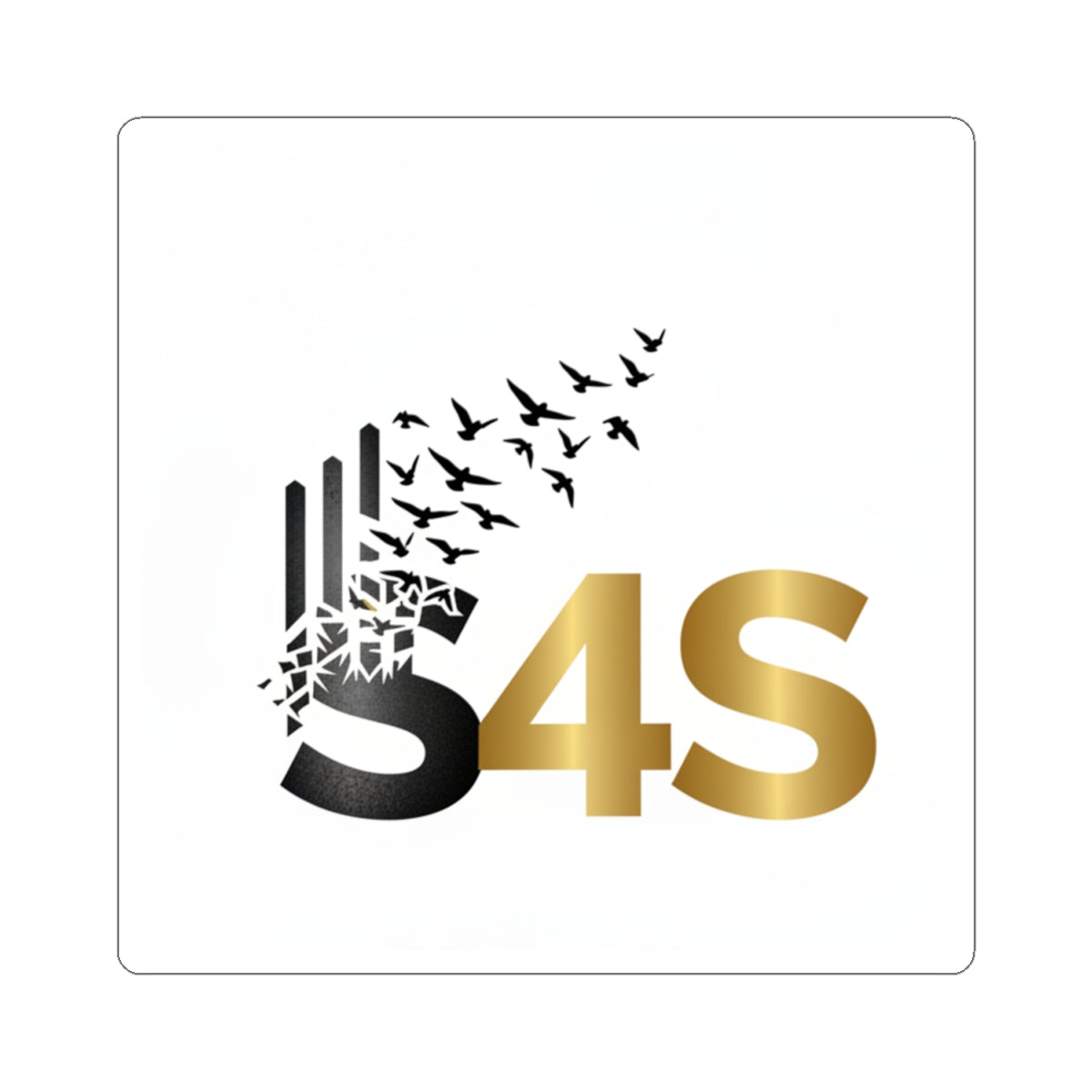 * Strength Was Here — Gold & Black Logo Sticker