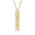 * Unbreakable —B2B  Hidden Message Bar Necklace