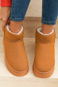 Frosted Grace — C2C Fur-Lined Suede Ankle Boots