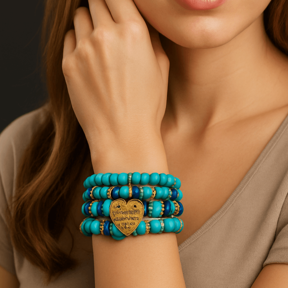 Truth Threads — TWO Bohemian Beaded Bracelet Set