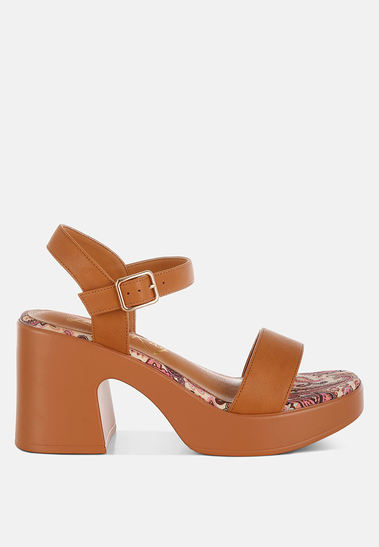 Crown the Night — C2C Pin Buckle Platform Heels