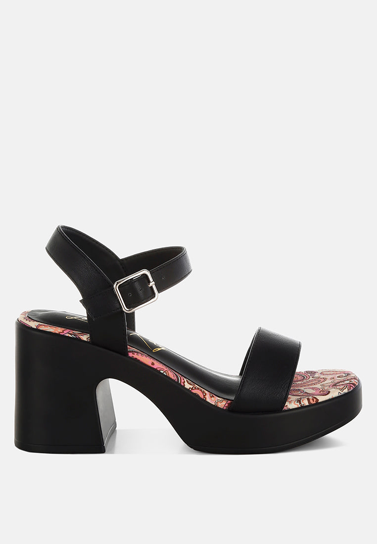 Crown the Night — C2C Pin Buckle Platform Heels