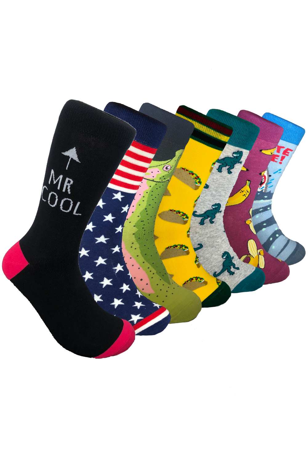 No Days Off — B2B Bold Stripe Crew Socks