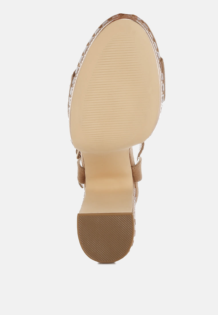 Starlet Status — C2C Rhinestone Ankle Strap Heels