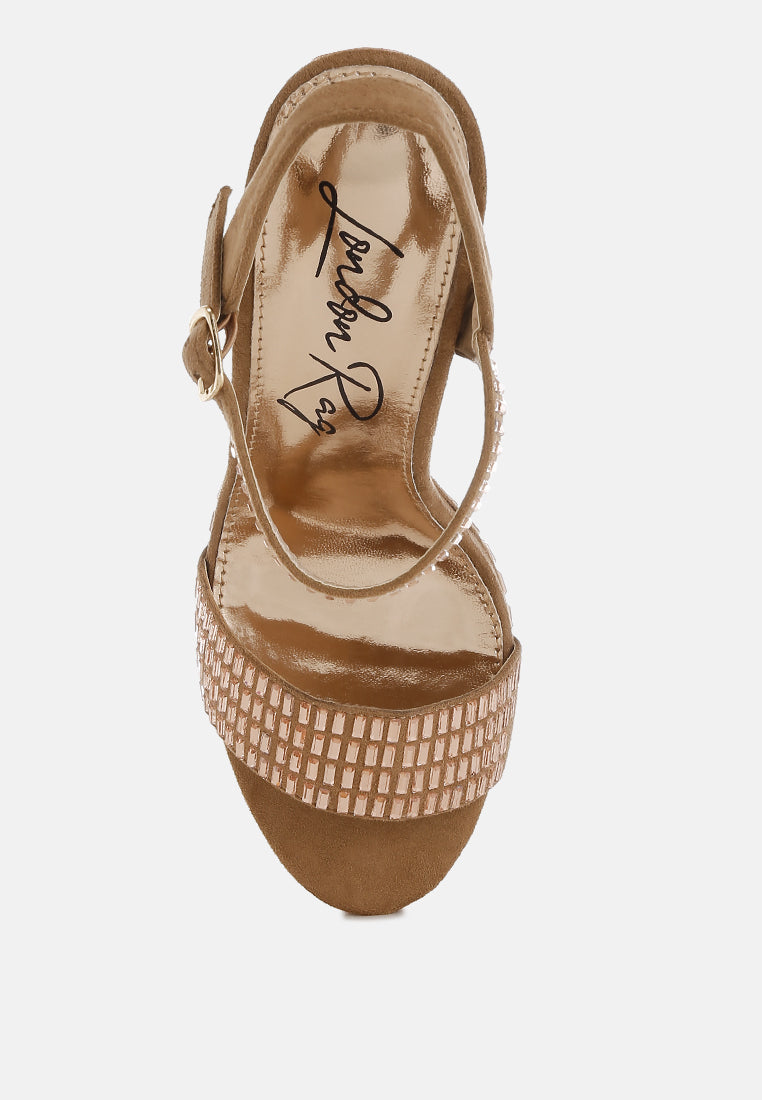 Starlet Status — C2C Rhinestone Ankle Strap Heels