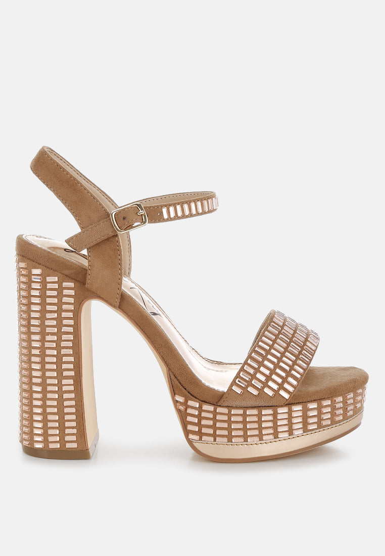 Starlet Status — C2C Rhinestone Ankle Strap Heels