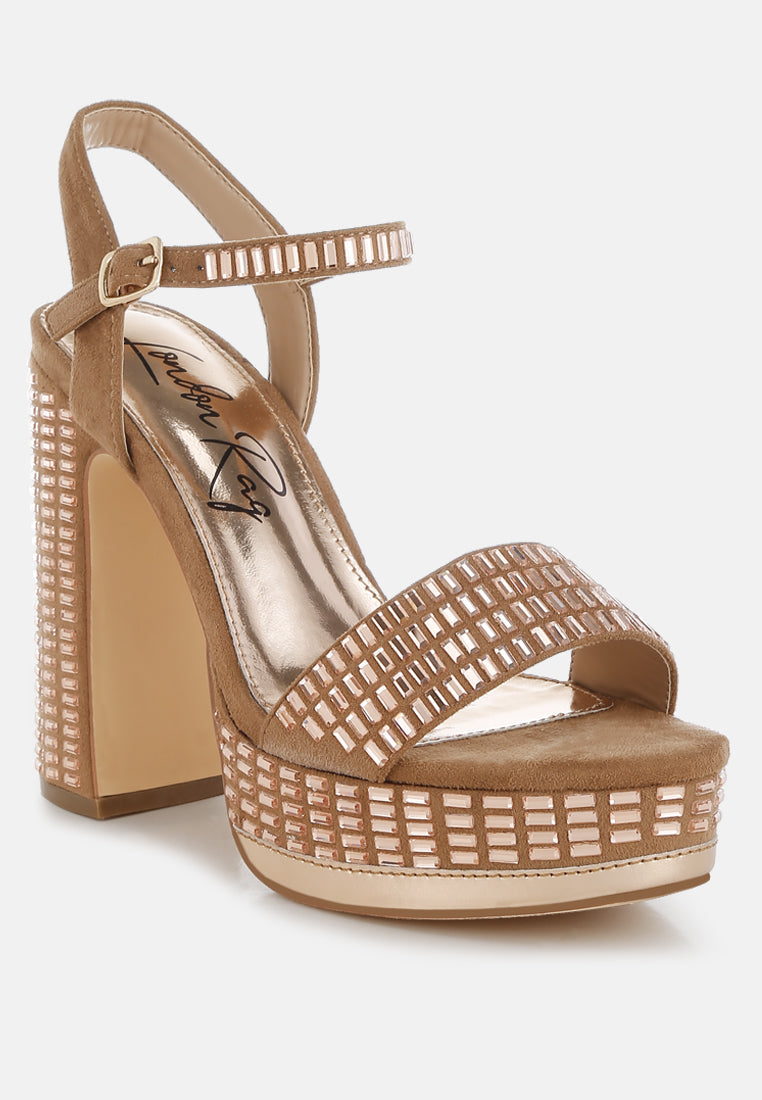Starlet Status — C2C Rhinestone Ankle Strap Heels