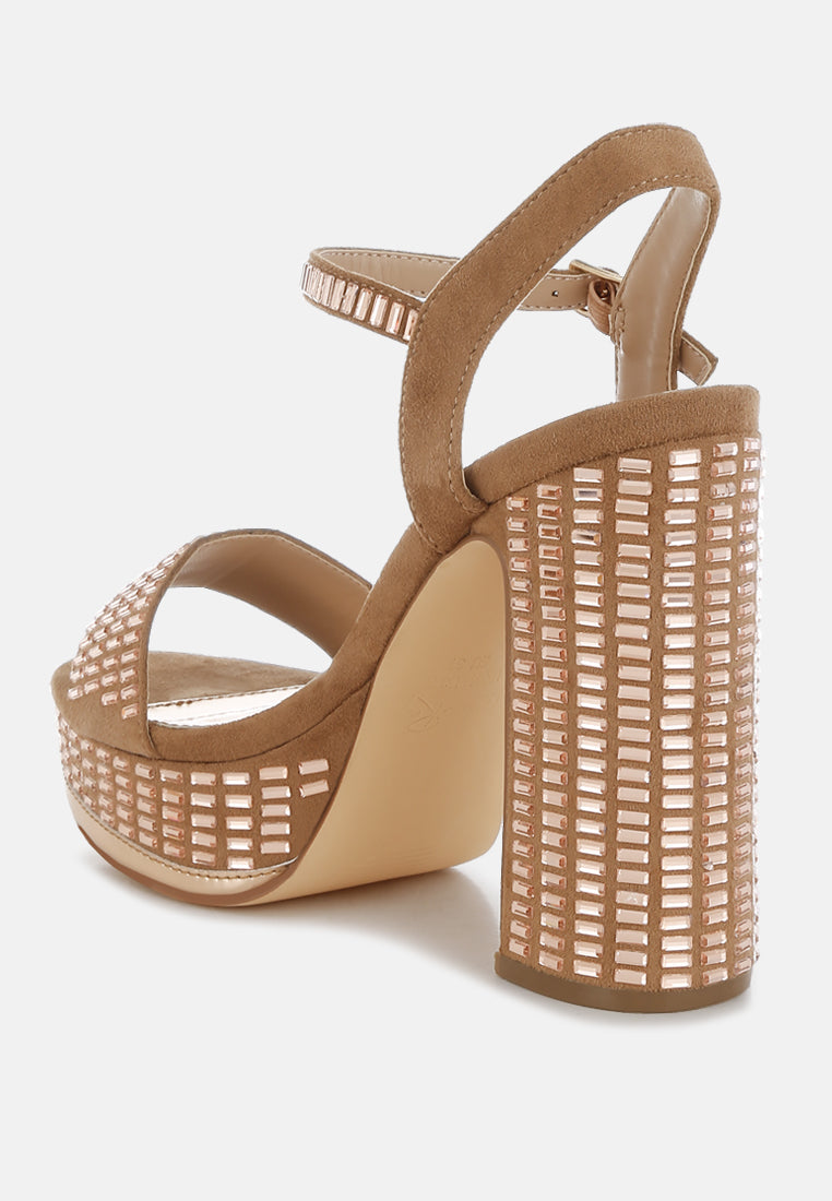 Starlet Status — C2C Rhinestone Ankle Strap Heels