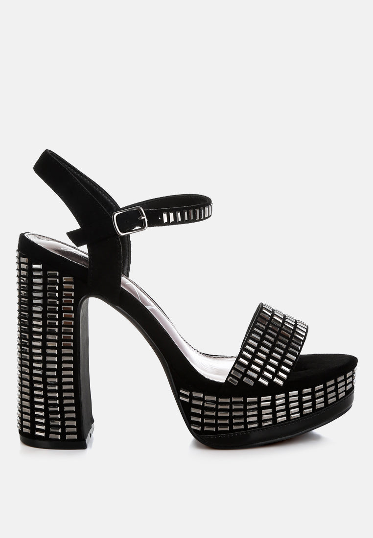 Starlet Status — C2C Rhinestone Ankle Strap Heels