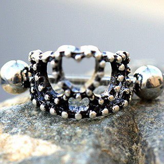 Crown Cuff — C2C Heart Cartilage Earring