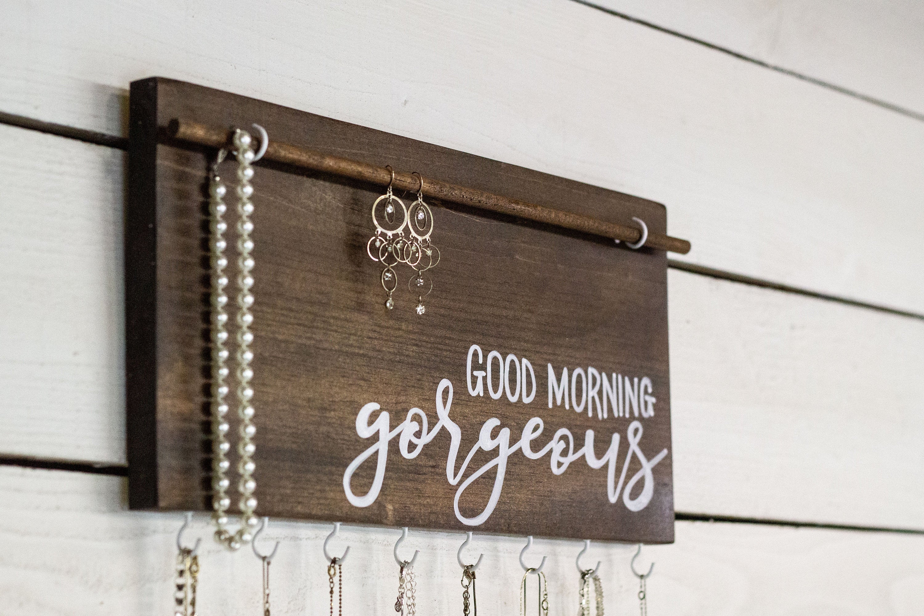 Good Morning Gorgeous Wall Mounted Jewelry Organizer-3