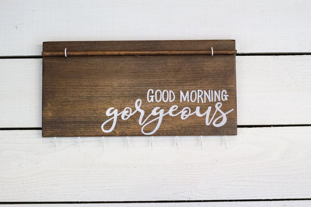 Good Morning Gorgeous Wall Mounted Jewelry Organizer-4